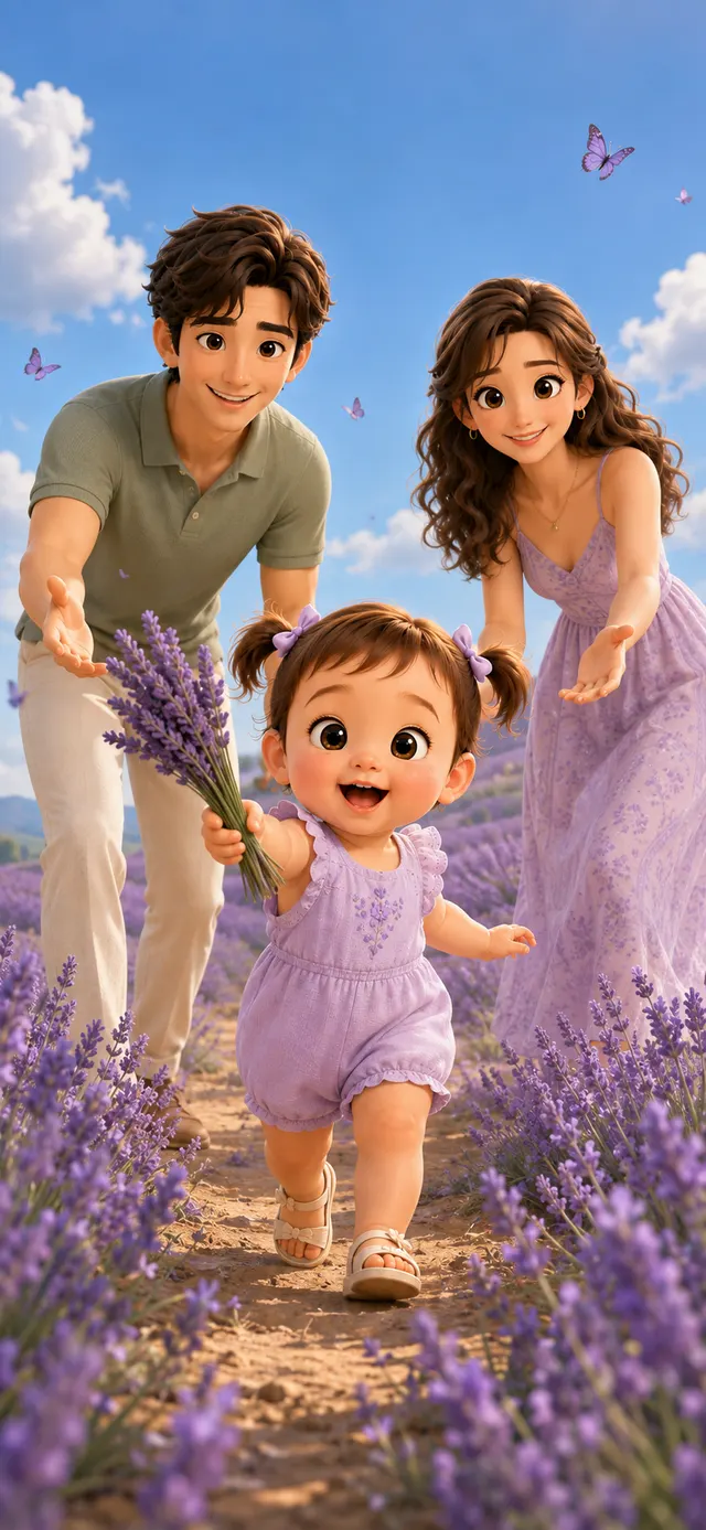 Lavender Walk phone wallpaper preview