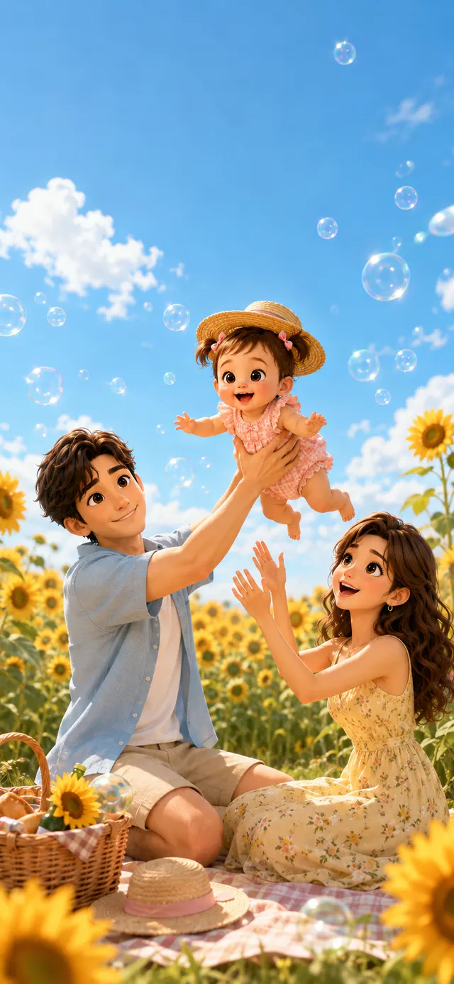 Sunflower Day phone wallpaper preview